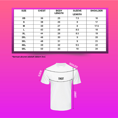 Kasih Fun Run 2.0 2026 Sizing T-shirt Kasih Fun Run 2.0 2026 Sizing T-shirt